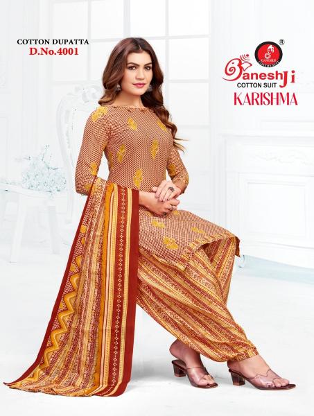 Ganeshji karishma patiyala vol 4 cotton dress material wholesale